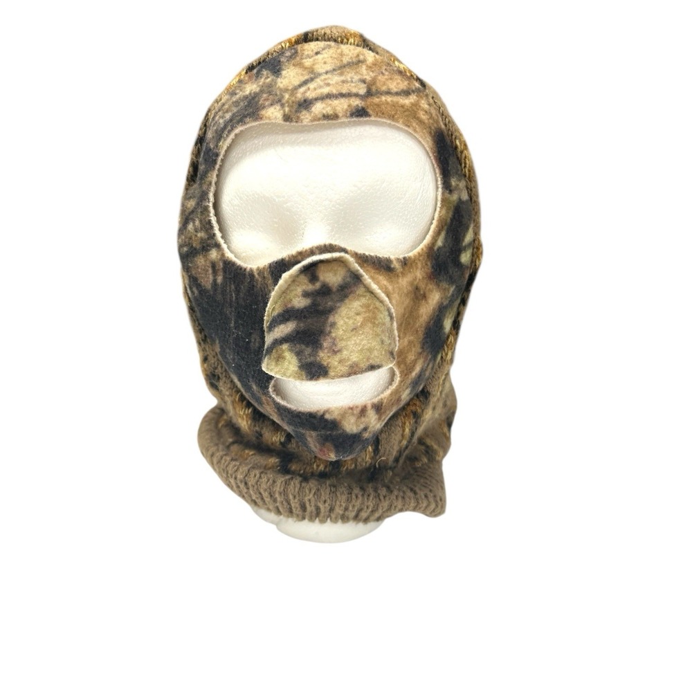 VTG Mossy Oak Camo Knit Full‎ Face Ski Mask Hunting Face Cover Warm Balaclava